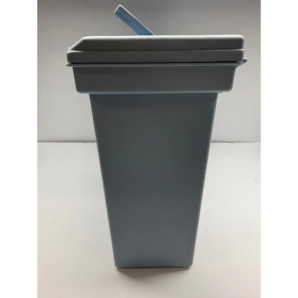 Vintage Rubbermaid Portable File Storage Box Gray Plastic Organizer Latch
